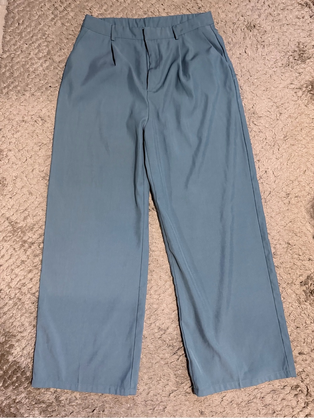 Women's Straight-Leg Dress Pants in Slate Blue